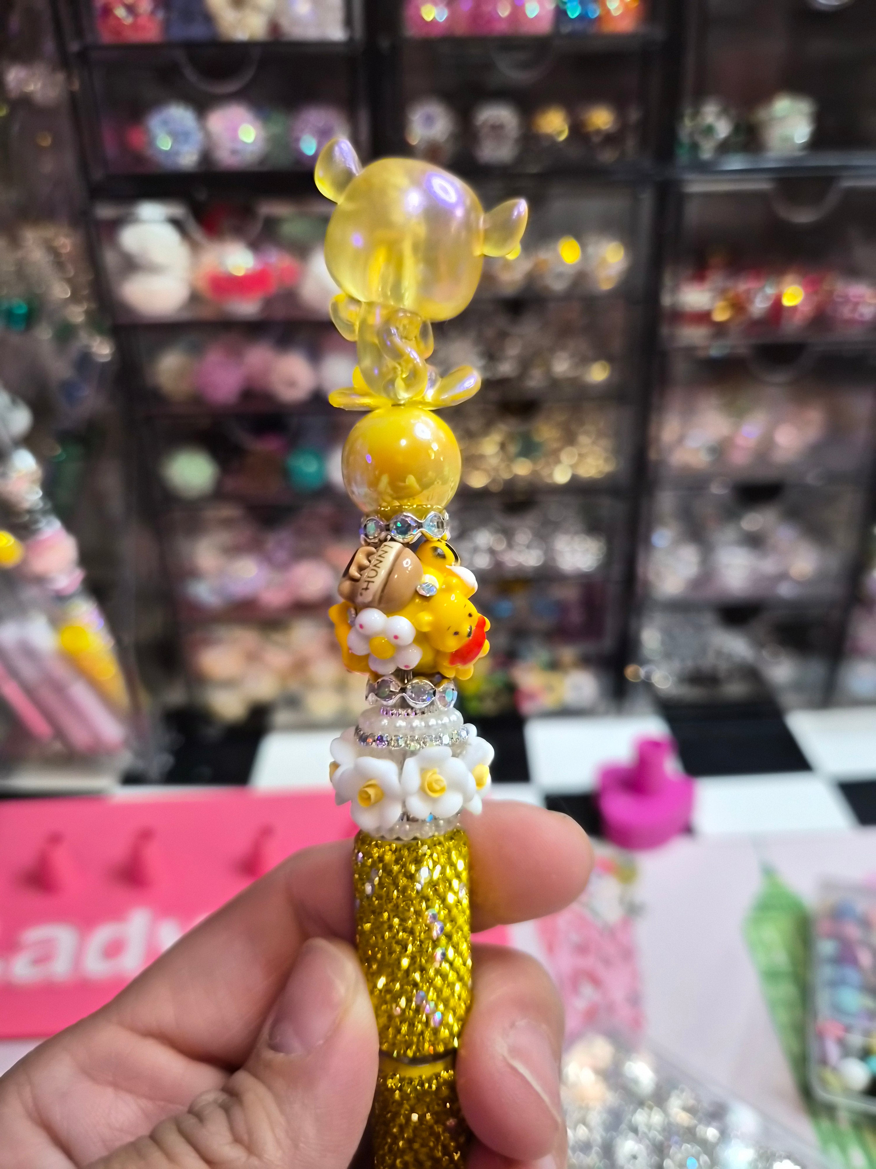 Jelly Tigger beaded pen
