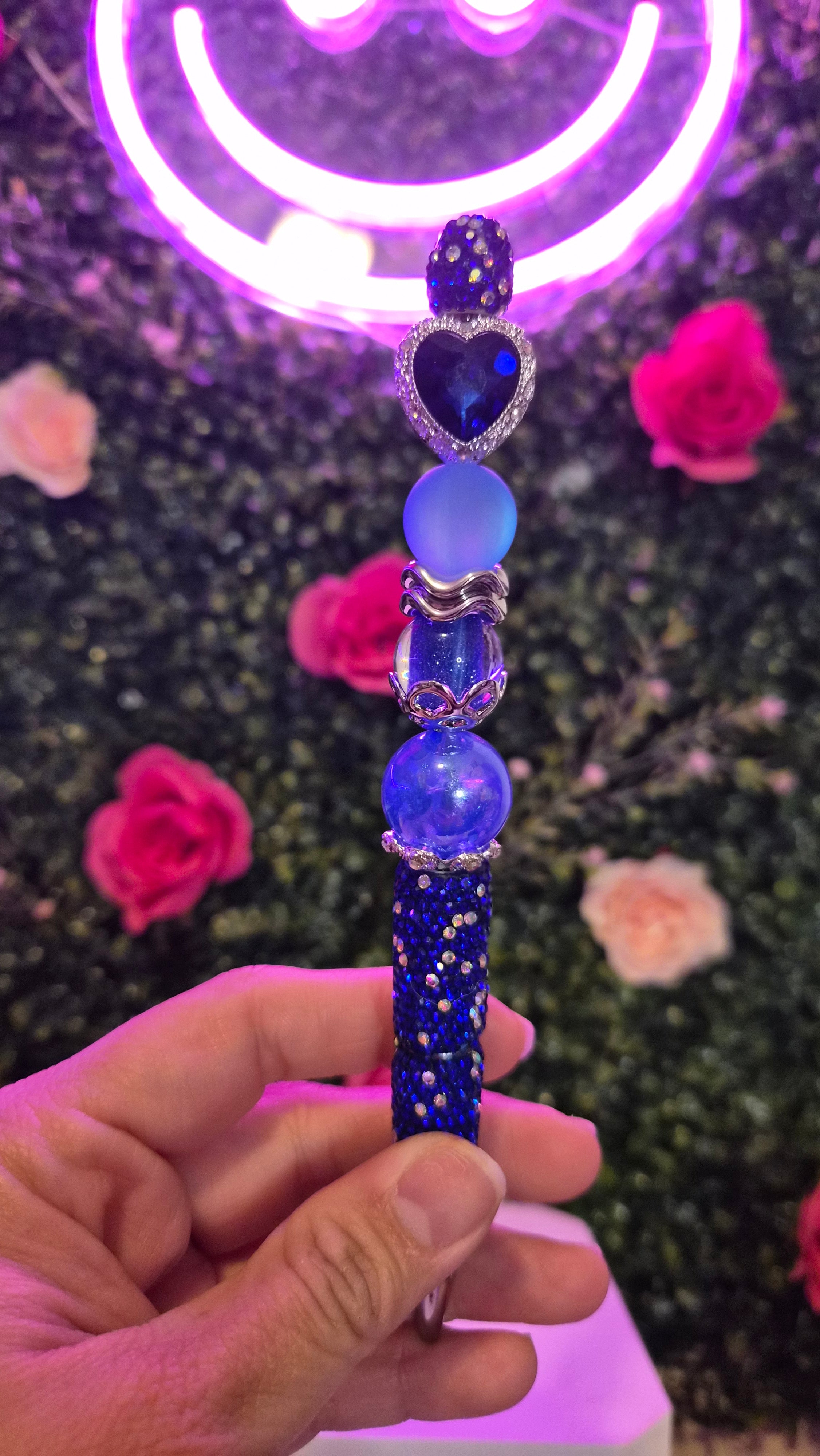 Fancy Heart Beaded pen